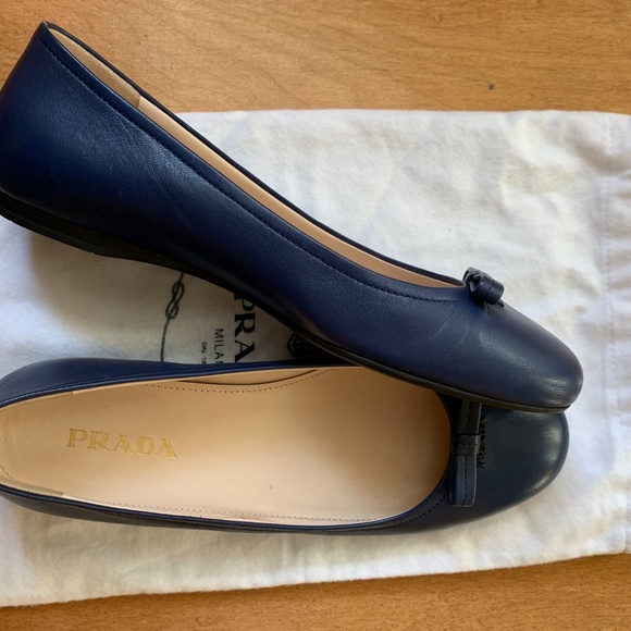 Prada Nappa Leather Ballet Shoes - Picture 2 of 4